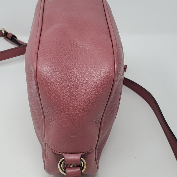 Auth Gucci Soho Disco Camera Leather Crossbody Bag - Picture 11 of 15